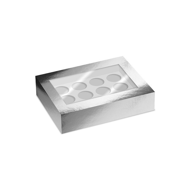 Simply Making Cupcakeschachtel Metallic Silber – 2er Set für 12 Cupcakes Simply Making Cupcakeschachtel Metallic Silber – 2er Set für 12 Cupcakes