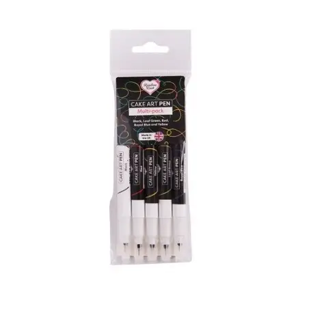 Rainbow Dust Cake Art Pen Set – 5 Lebensmittelstifte doppelseitig
