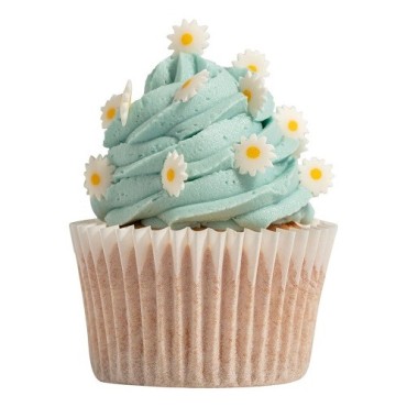 PME Sprinkle Charms White Daisies 25g – Edible Flower Sprinkles