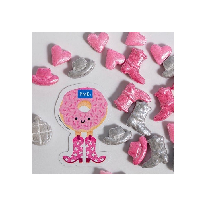 PME Sprinkle Charms Disco Cowgirl 25g – Pink & Silber Streusel PME Sprinkle Charms Disco Cowgirl 25g – Pink & Silber Streusel