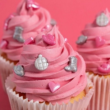 PME Sprinkle Charms Disco Cowgirl 25g – Pink & Silber Streusel