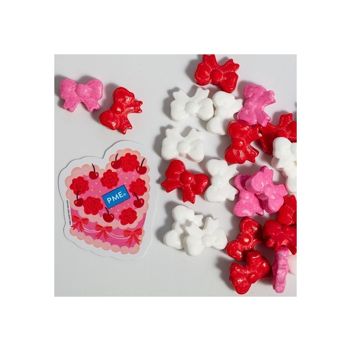PME Sprinkle Charms Cute Bows 25g – Bow Shaped Sprinkles