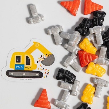 PME Sprinkle Charms Construction 25g – Fun Cake Decorations