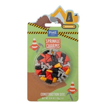 PME Sprinkle Charms Construction 25g – Fun Cake Decorations