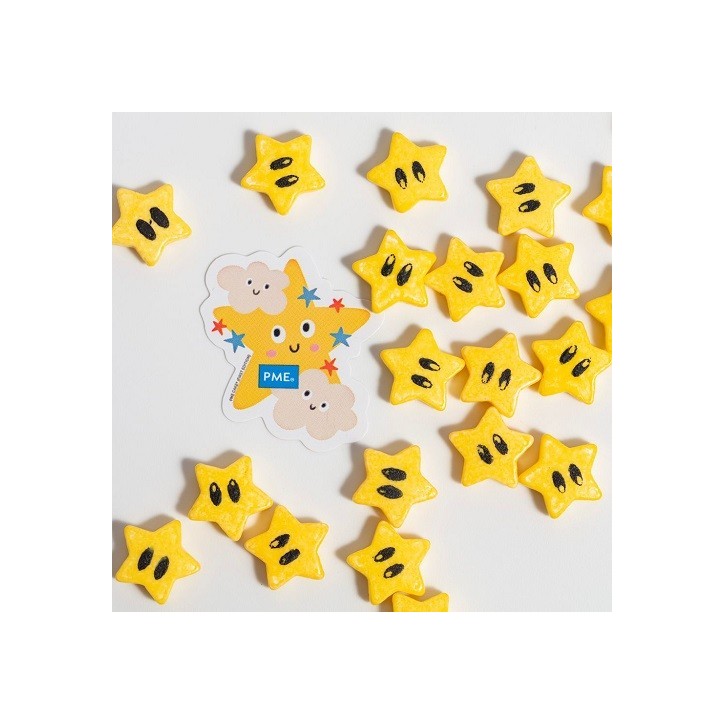 PME Sprinkle Charms Yellow Stars 25g – Gaming Cake Decorations