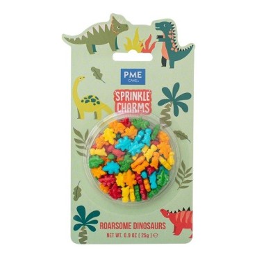PME Sprinkle Charms Dinosaurs 25g – Dino Cake Decorations
