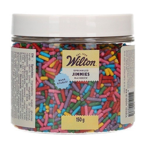 Wilton Rainbow Jimmies - Bake Stable, 150g
