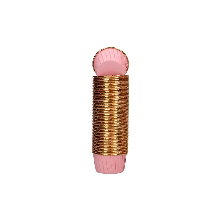 Wilton Muffin Baking Cups Baby Pink – 50 Pieces with Gold Edge