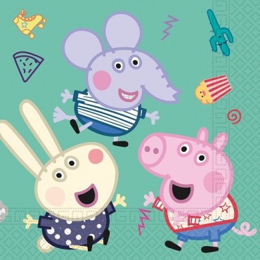 Peppa Pig Servietten 33x33 cm – 20 Stück | Kinderparty