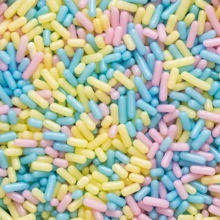 Decora Pastel Sugar Rods 100g | Pastel Cake Sprinkles
