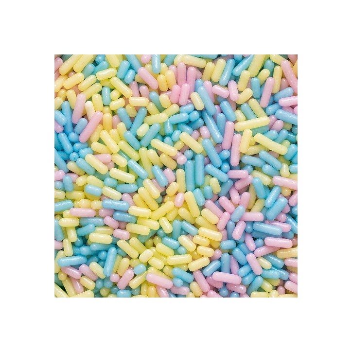 Decora Zuckerstangen Pastell 100g | Zuckerstreusel Pastell