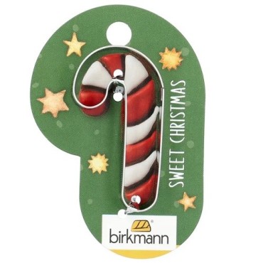 Birkmann Mini Candy Cane Cookie Cutter | Stainless Steel