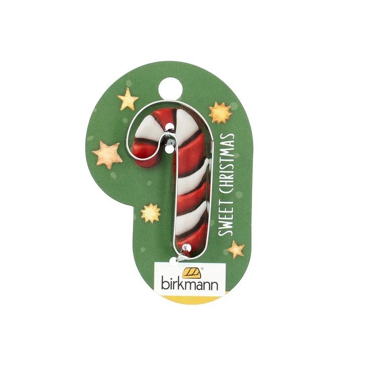 Birkmann Mini Candy Cane Cookie Cutter | Stainless Steel