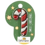 Birkmann Mini Candy Cane Cookie Cutter on Blister, 5.3x2.8cm