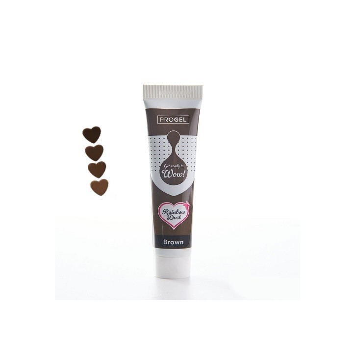 Rainbow Dust ProGel Brown | Food Colouring Gel 25 g Rainbow Dust ProGel Brown | Food Colouring Gel 25 g