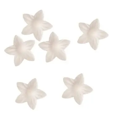 deKora 2cm Esspapier Blumen Pearl Weiss, 400 Stück