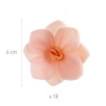 DeKora 4cm Edible Wafer Paper Flowers Light Pink, 18 pcs