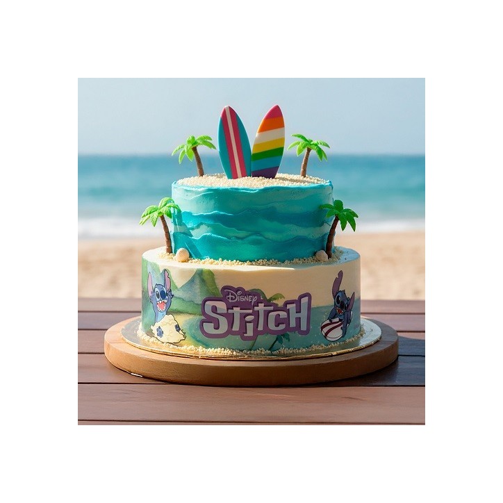 Angel & Stitch Fondant Cake Band | deKora | Disney Cake Decor