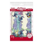 deKora 3x Disney Stitch & Angel Cake Ribbon 4.95cm x 21cm
