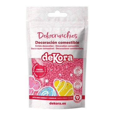 Strawberry Dekocrunchies 100g | deKora | Crunchy Strawberry Sprinkles