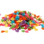 DeKora Bunte Herzen Streudekor, 100g