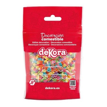 Bunte Herzen Streudekor 100g | DeKora | Herz Streusel Backdeko