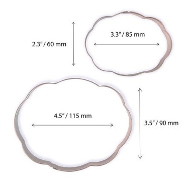 PME Rahmen Ausstecher Set – für elegante Kekse & Tortendeko