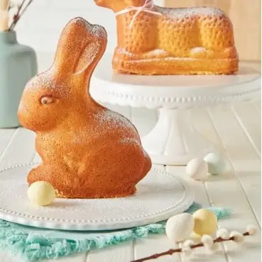 Birkmann Vollbackform Hase 24 × 24 cm – Osterhase Kuchenform in 3D-Optik