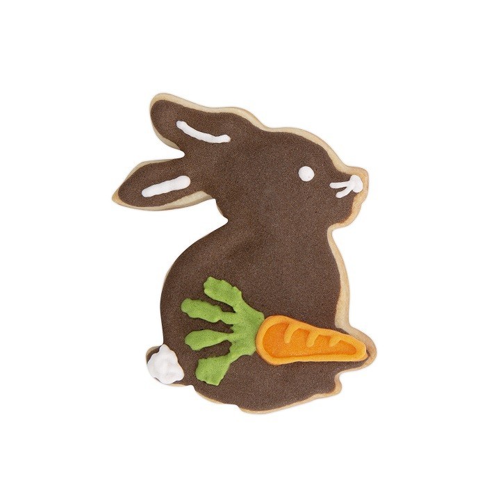 Städter Sitting Bunny Embossed Cookie Cutter 7 cm Stainless Steel
