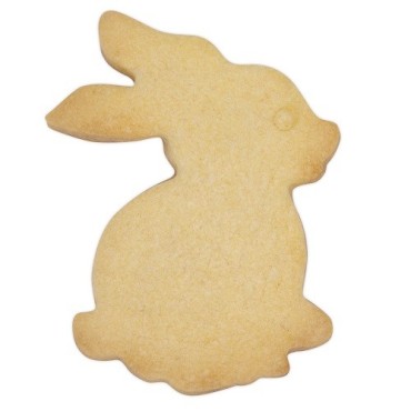 Städter Prägeausstecher Hase sitzend 7 cm aus Edelstahl