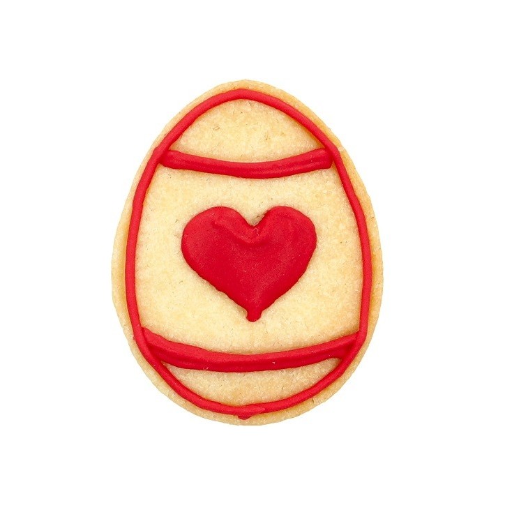 Birkmann Easter Egg Cookie Cutter with Plunger & Heart Embossing