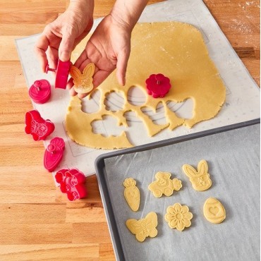 Birkmann Easter Egg Cookie Cutter with Plunger & Heart Embossing