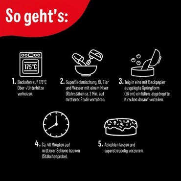 SuperBackmischung Tante Mathildas Kirschkuchen Die drei ??? Kids