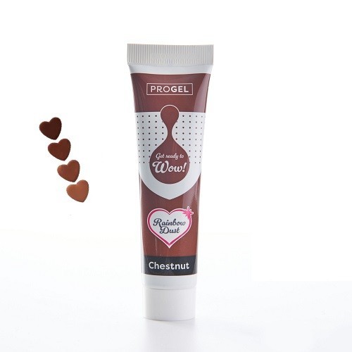 Rainbow Dust ProGel Food Colour Chestnut, 25g