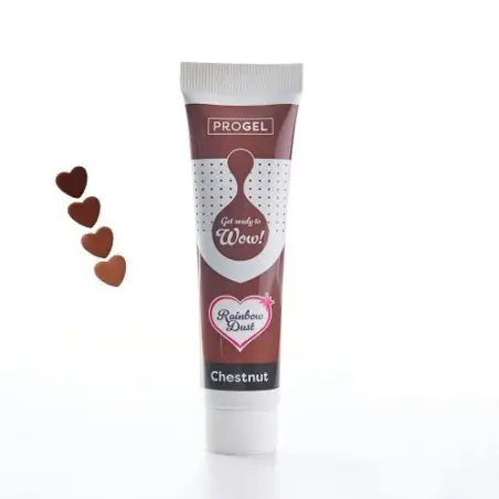 Rainbow Dust ProGel Chestnut 25g – Brown Food Colour Gel