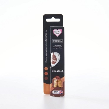Rainbow Dust ProGel Chestnut 25g – Brown Food Colour Gel