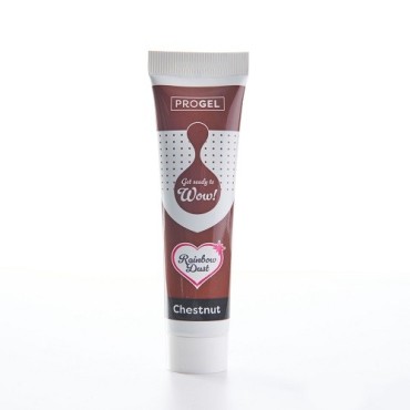 Rainbow Dust ProGel Chestnut 25g – Brown Food Colour Gel