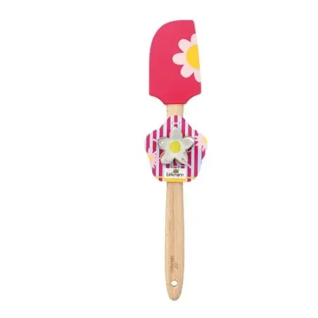 Birkmann Flower Spatula with Cookie Cutter – Silicone & Stainless Steel