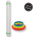PME Large Rolling Pin Guide Rings 4pcs