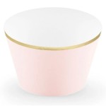 PartyDeco Cupcake Wrapper Rosa, 6 Stück