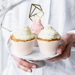 PartyDeco Cupcake Wrapper Pink, 6 pcs