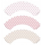PartyDeco Cupcake Wrapper Polka Dots, 6 pcs
