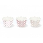 PartyDeco Cupcake Wrapper Polka Dots, 6 pcs