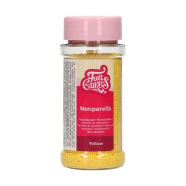 FunCakes Nonpareils Yellow 80 g – Mini Sugar Pearls
