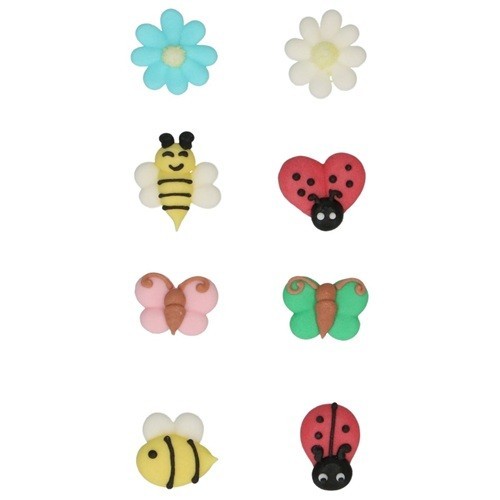 FunCakes Spring Garden Sugar Decoration, 8pcs