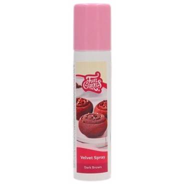 FunCakes Velvet Spray Dark Brown 100 ml – Samt Effekt für Torten & Desserts