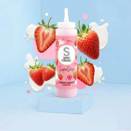 Super Streusel SuperDrip Strawberry Yogurt 300g – Fruity Cake Drip