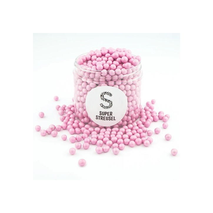 Super Streusel Mini Crunch Balls Pink 5mm 160g Super Streusel Mini Crunch Balls Pink 5mm 160g