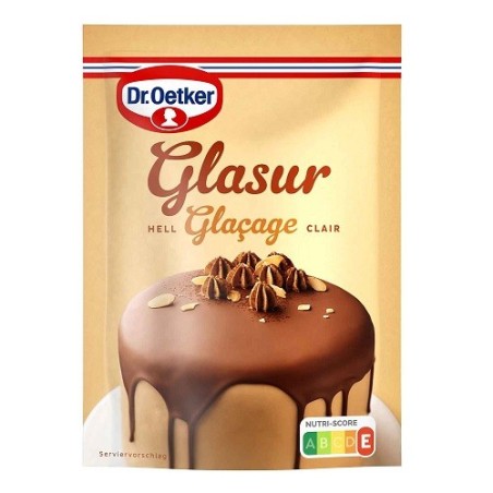 Dr. Oetker Kuchenglasur hell 125g – Milchschokoladenglasur