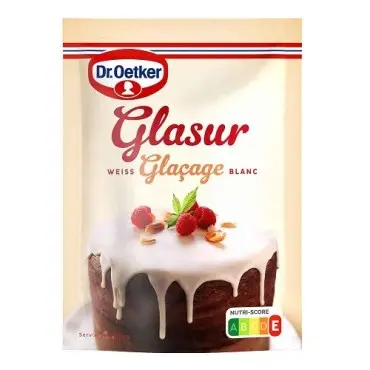 Dr. Oetker Kuchenglasur weiss 125g – Weisse Glasur glutenfrei